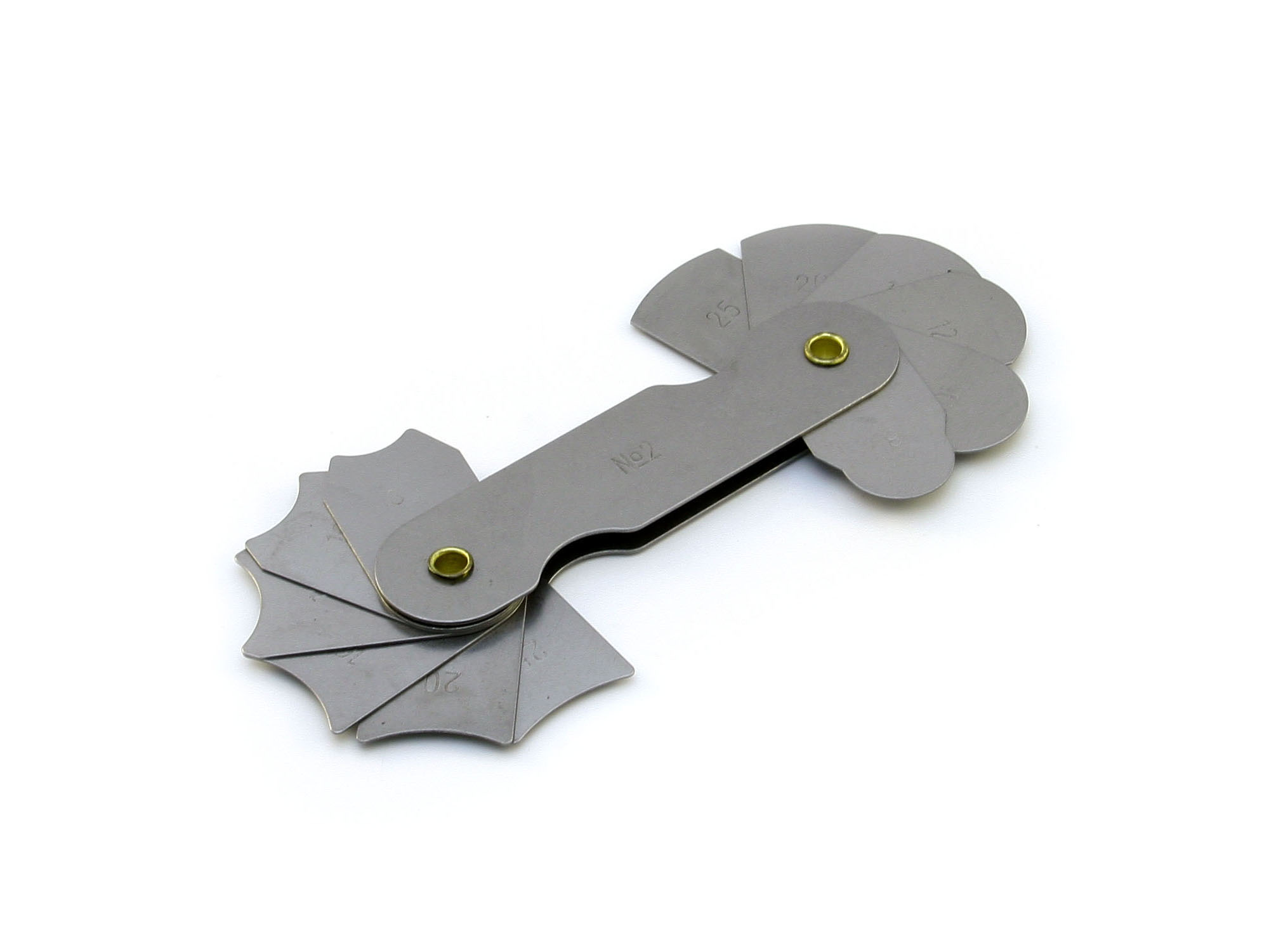 Набор шаблонов радиусных №2 (R 8-25мм) по ГОСТ 4126-82 с калибровкой ...